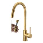 ADORA Imperia Flex U KV. armatur m/udtræk, Gold brushed