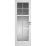 Swedoor Style SP12 hvidmalet dør celle m/glas m9x21 / 82,5x204cm